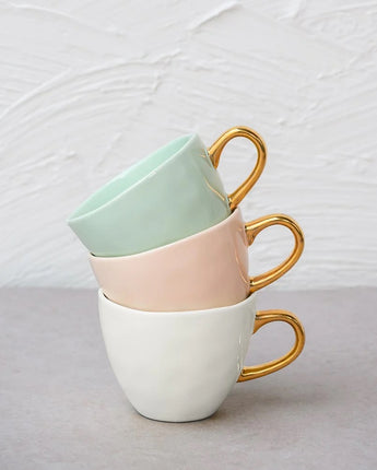 Good Morning Tea/Coffee Cup Old Pink Small