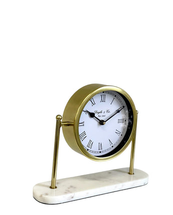 Round Faced Clock Gold