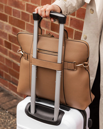 Rhodes Laptop Bag Latte