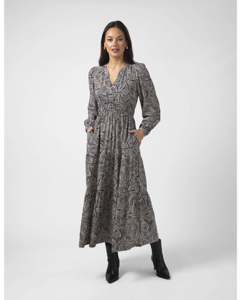 Vivienne Bow Tied Dress Indigo
