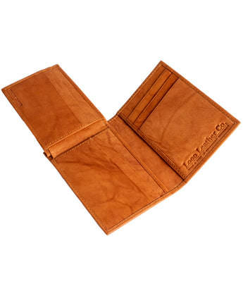 Old Bill Leather Wallet Tan