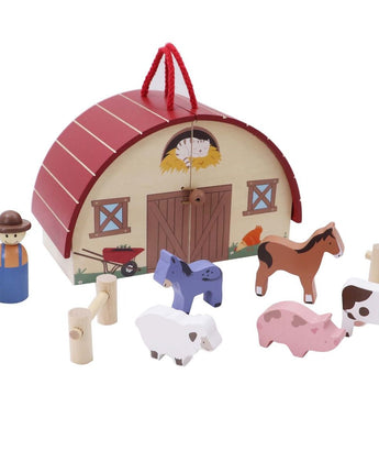 Wooden Farm Playset