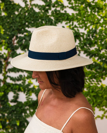 Freddie Hat Natural/Navy