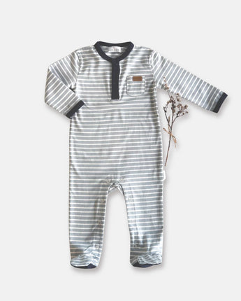 Blue Stripe Onesie