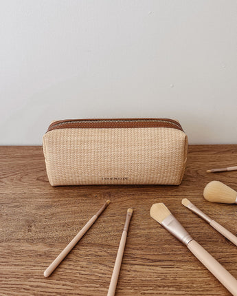 Brianna Makeup Bag Natural Tan