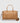 Alexis Stripe Weekender Bag Camel