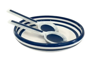 Porto Salad Bowl Navy/White