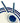 Resin Salad Servers Navy/White