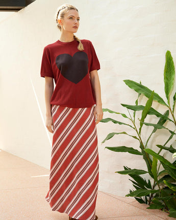 Ivy Sun Skirt Red