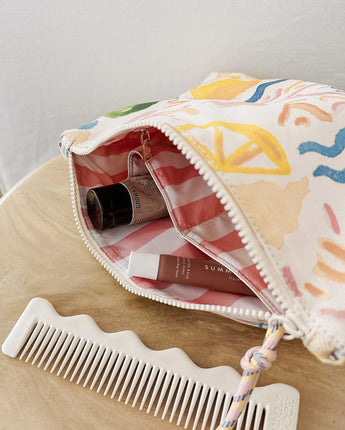 Carly Canvas Pouch Lemon