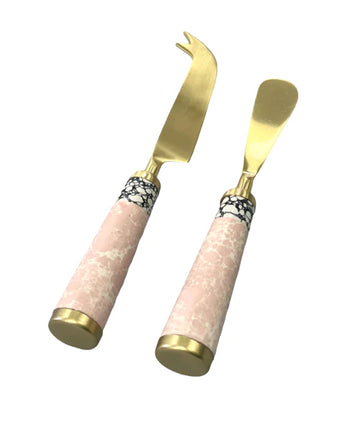Blush Marble Cheese Set