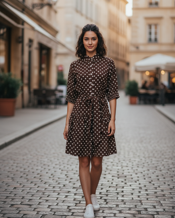 Chocolate Spot Dress