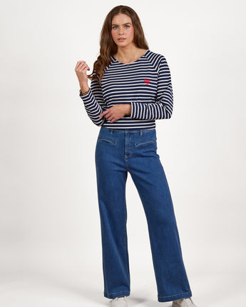 Wide Leg Jean Blue Wash