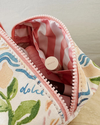 Bambi Makeup Bag Lemon Print