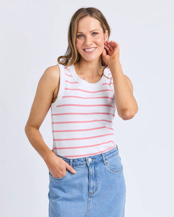 Iris Tank Pink Stripe
