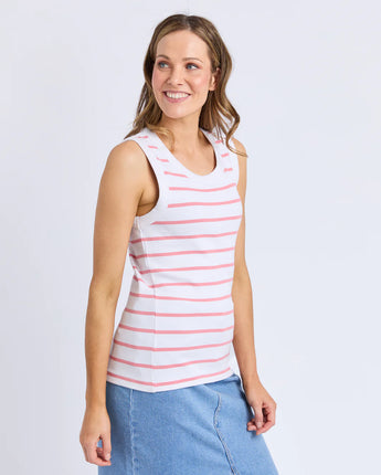Iris Tank Pink Stripe