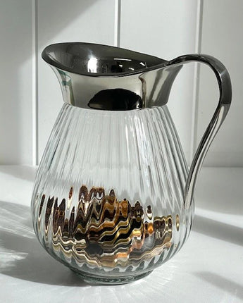Ribbed Glass Jug