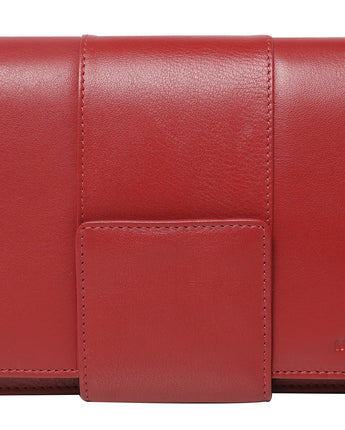 Red Leather Organiser Bag