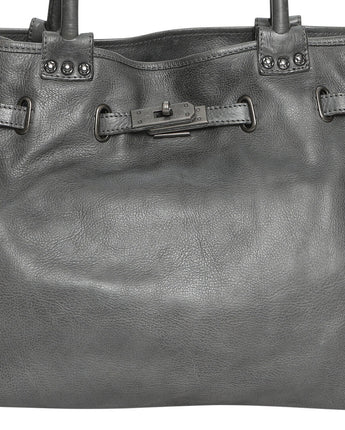 Steel Vintage Leather Bag