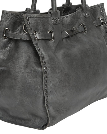 Steel Vintage Leather Bag