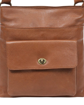 Tan Leather Shoulder Bag