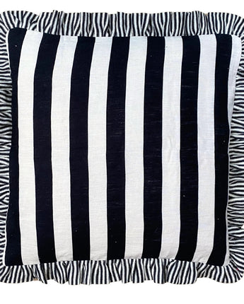 St Tropez Stripe Cushion Cover Black