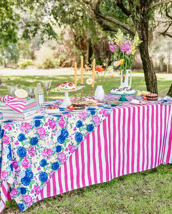 Bec Fing Designs Tablecloth - Hot Pink Stripe