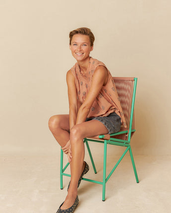 Melocoton Smocked Blouse