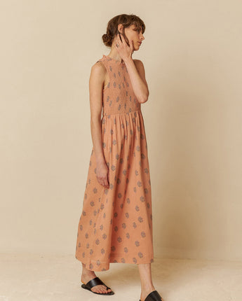Melocoton Smocked Maxi Dress