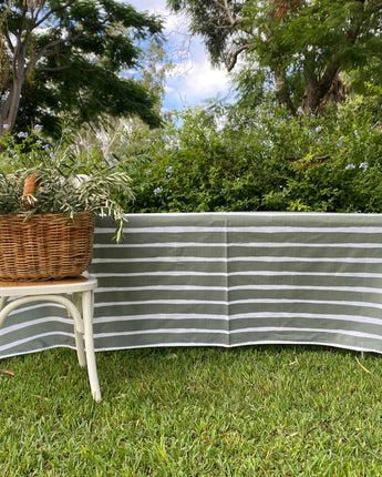 Bec Fing Designs Tablecloth - Olive Stripe