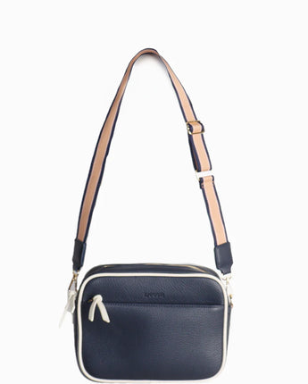 Leah Bag Navy White