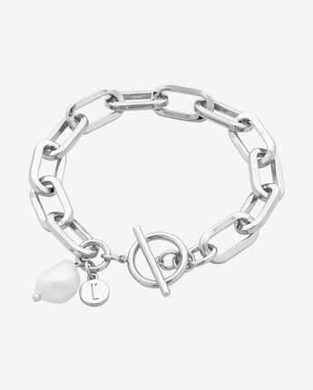 Darcy Pearl Bracelet Silver