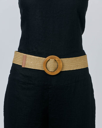 Natural Braided Stretch Belt