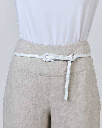 Keyhole Belt White