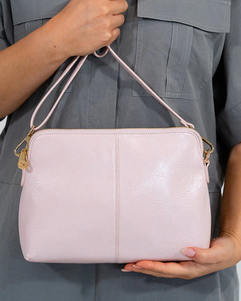 Blush Crinkle Burbank Crossbody Bag