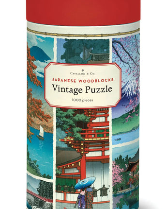 Japanese Woodblocks Vintage Puzzle