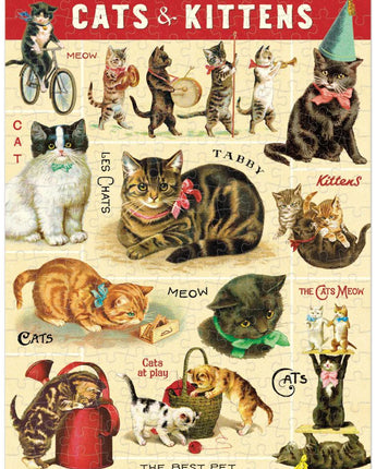 Vintage Cats Mini Puzzle