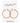 GE058 Rose Gold Hoops 30mm