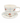 Blue Check Mug and Saucer