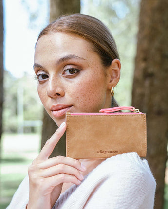 Compact Wallet Vintage Tan