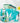 Bec Fing Designs Zipper Pouch - Aqua Berries