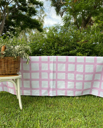 Bec Fing Designs Tablecloth - Pink Check
