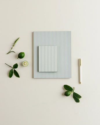 Notebook Petite Sage Stripe