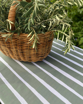 Bec Fing Designs Tablecloth - Olive Stripe
