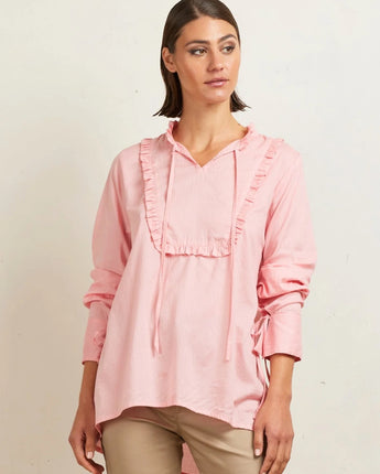 Frilled Tie Blouse Blossom