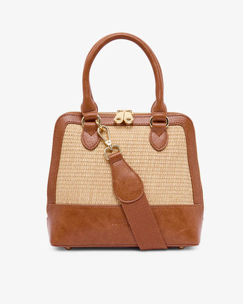Fairfax Bag Tan Natural Weave