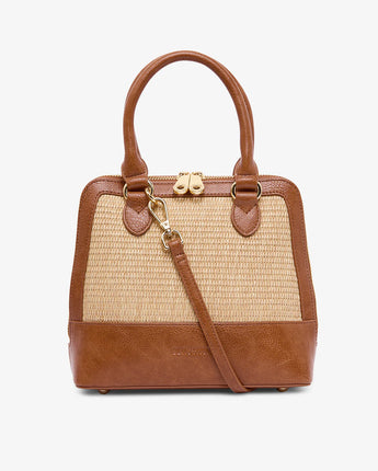 Fairfax Bag Tan Natural Weave