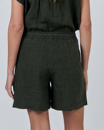 Linen Shorts Licorice