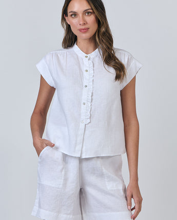 Linen Shorts White
