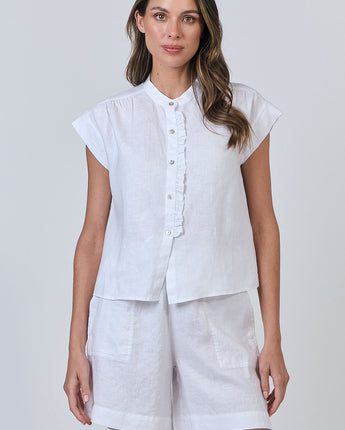 Linen Shorts White